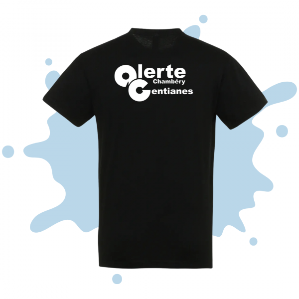 #AG - T-shirt coton noir CLUB adulte – Image 2