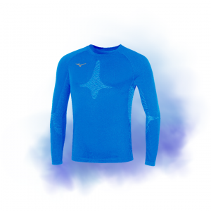 #SCS - Sous maillot Mizuno manches longues bleu